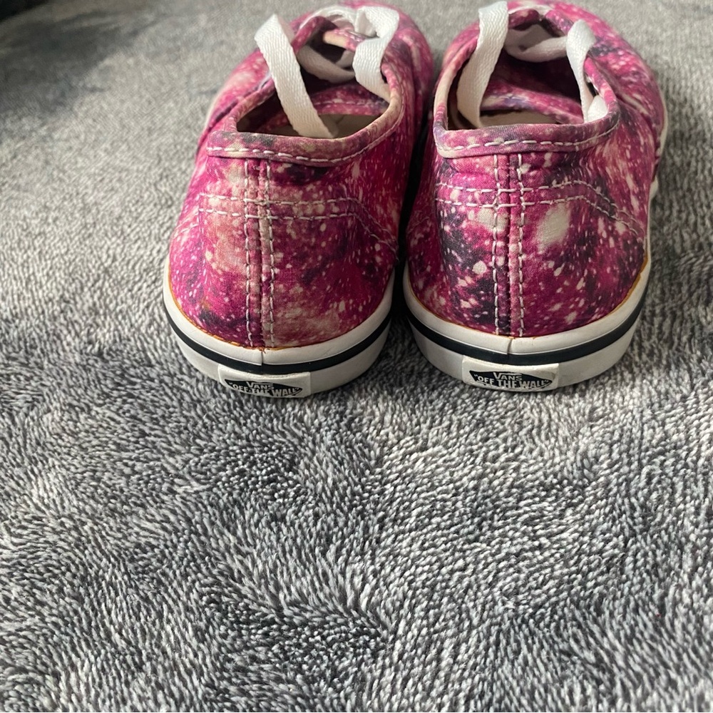 Vans Authentic Galaxy Cosmic Pink Nebula Low Top Sneakers Youth Size 1.0 - Picture 4 of 7
